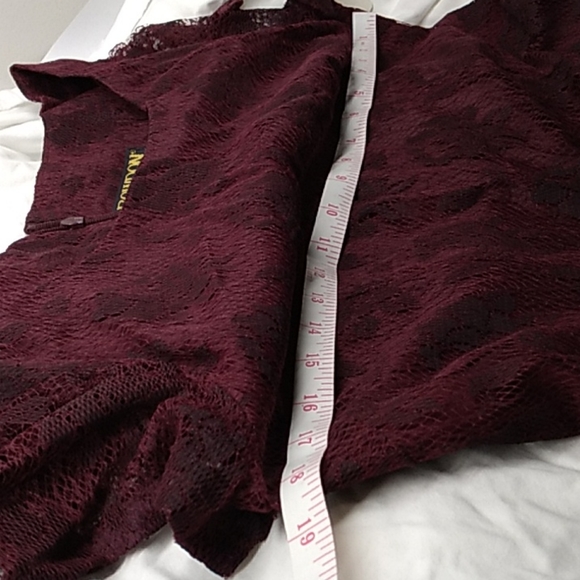 New women's bowden burgany floral dress size 8 - Picture 6 of 7